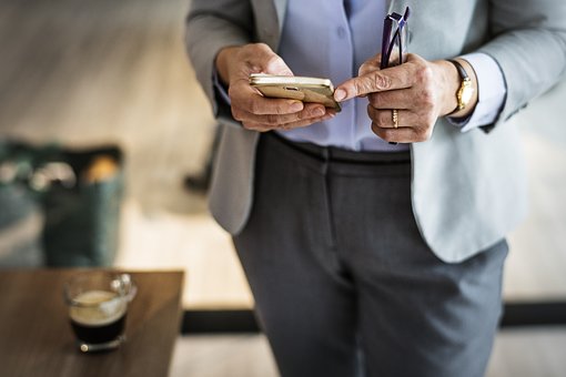 Business Man on Phone