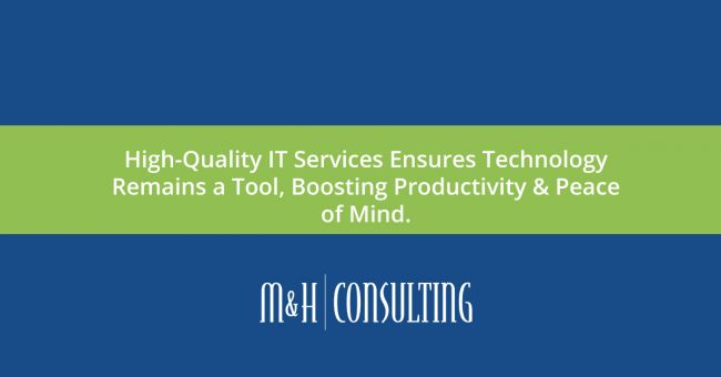 High Quality IT Services Boosts Overall Productivity Graphic