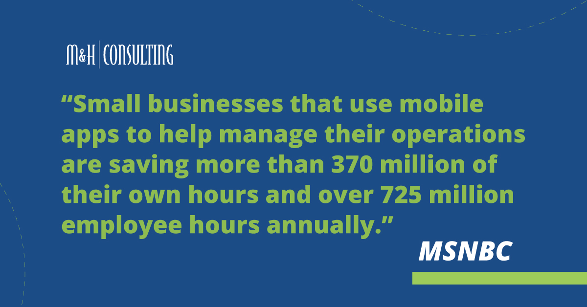 small business mobile apps statistic