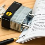 padlock on a book