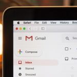 Gmail Account on a laptop